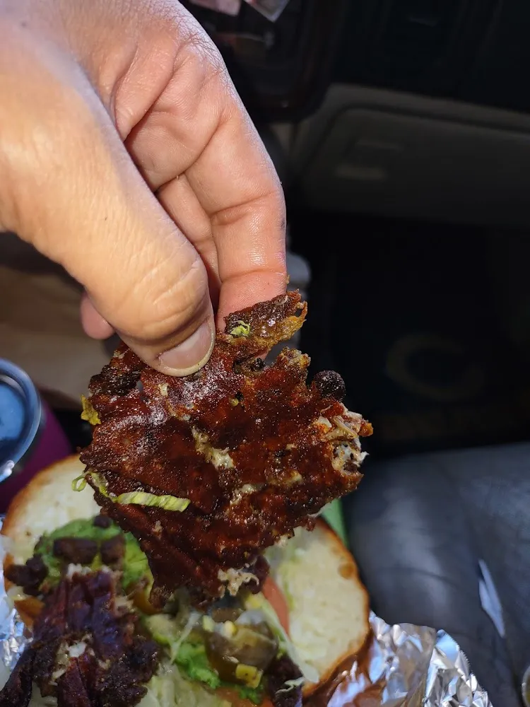 Burnt Cheese and Steak Meat