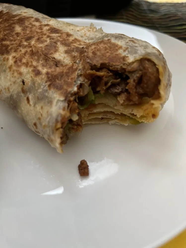 Lettuce Cheese Beans Tomato Avocado and Cream