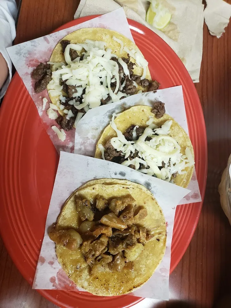 Steak Tacos and Cheese